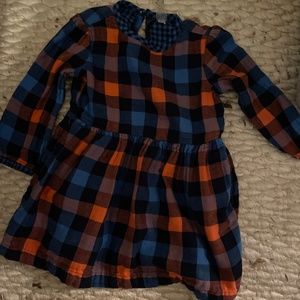 Primary Plaid Dress Toddler 2T
